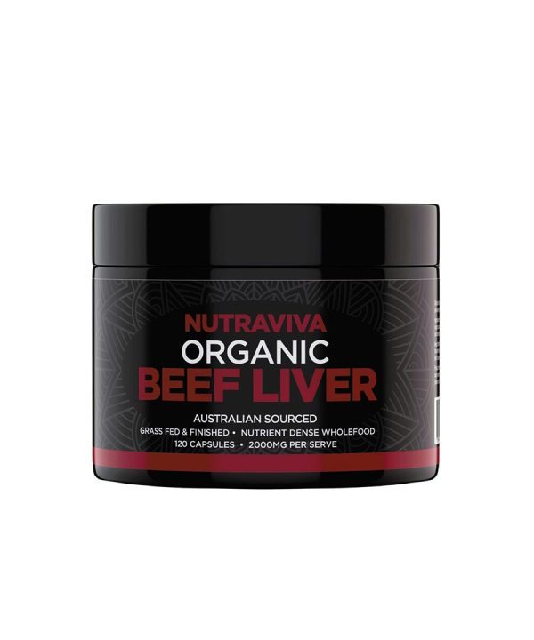Nutraviva Organic Beef Liver - 120 Capsules
