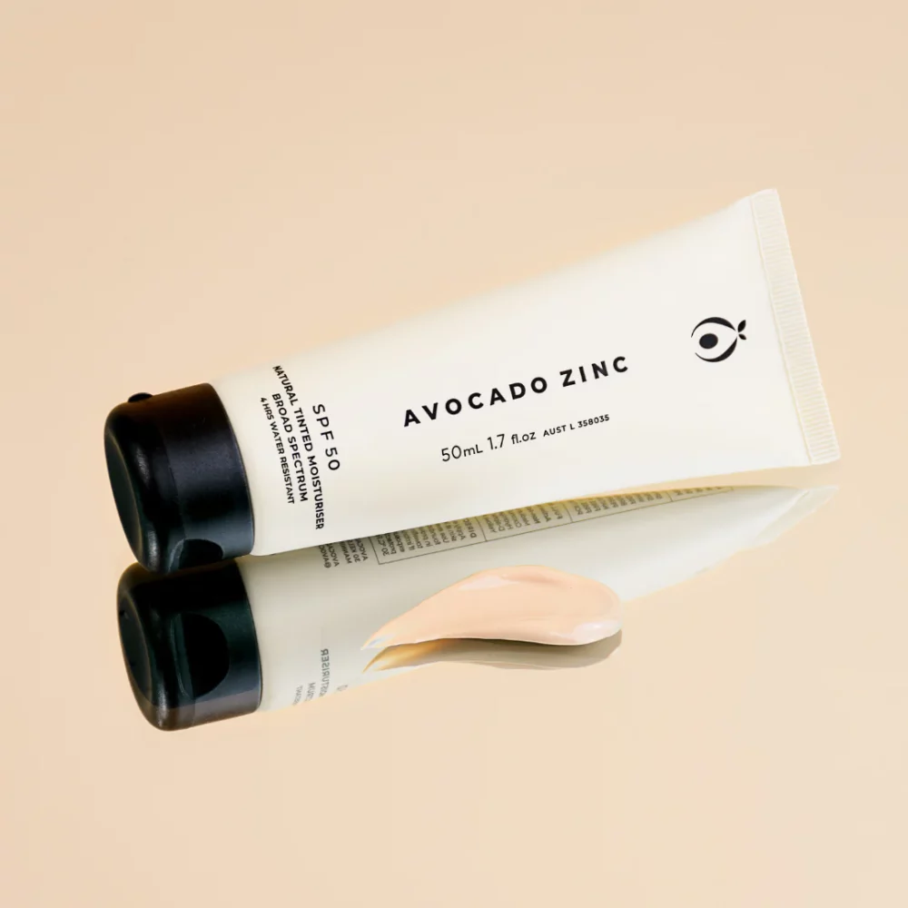 Avocado Zinc Natural Tinted Sunscreen SPF 50 50mL - Image 4