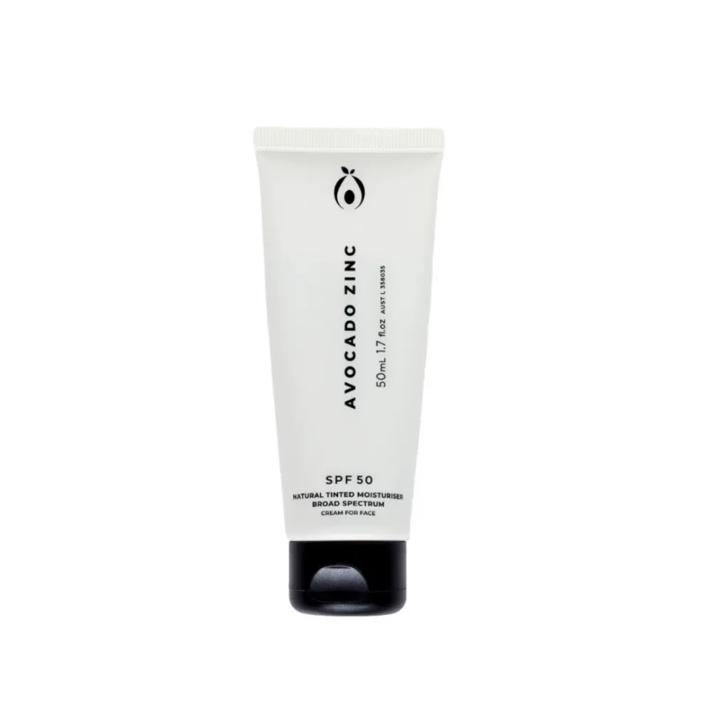 Avocado Zinc Natural Tinted Sunscreen SPF 50 50mL